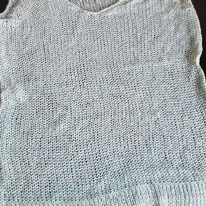 Knit sleeveless sweater